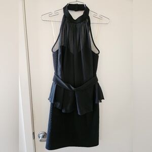 Guess Black Backless Halter Dress
